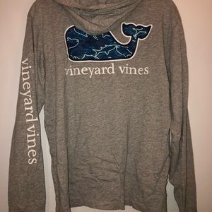 Vineyard Vines Gray Shark Hoodie